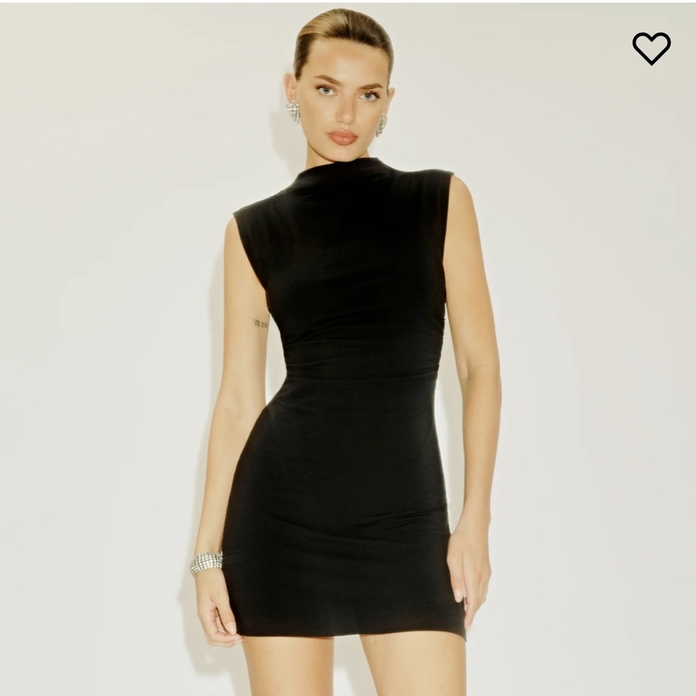 Reformation Alden Knit Dress in Black